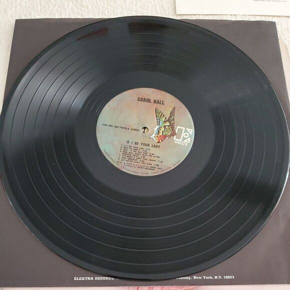 CAROL HALL: if i be your lady ELEKTRA 12"‎ LP 33 RPM - Picture 9 of 11